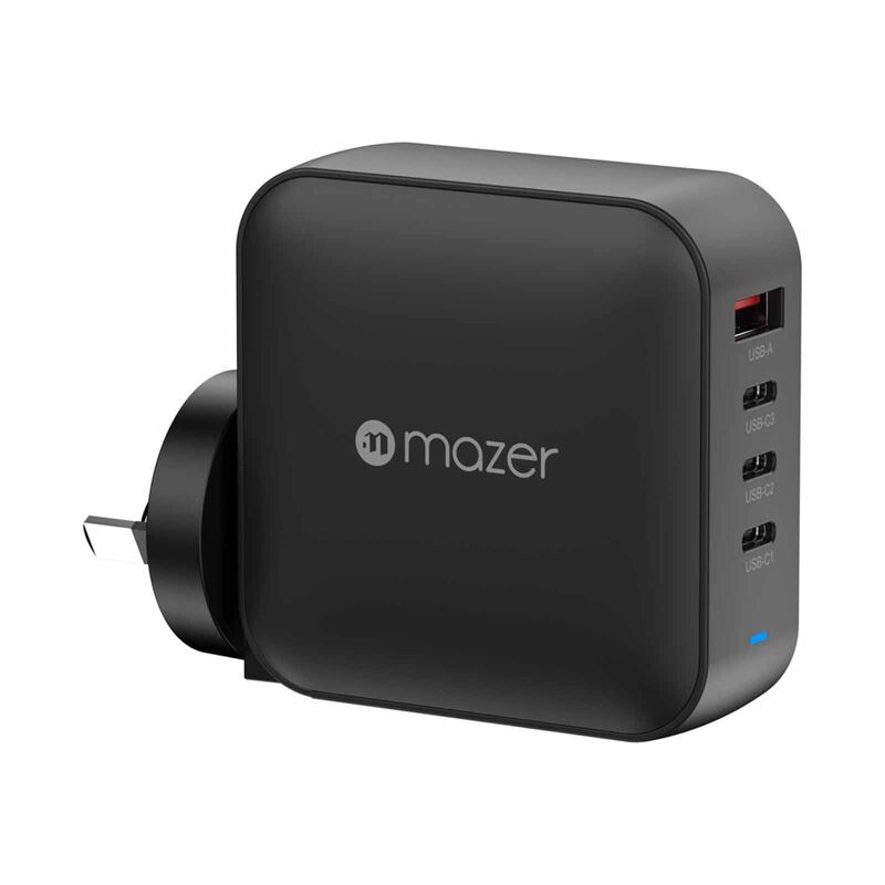 MAZER Prestigegan Pd3.1 165w 3c1a With Travel Plugs - Black M-G165W-V5-BK-image 3