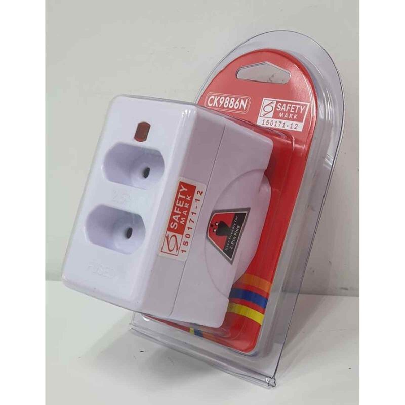 CK 4 Way Multi Adaptor Plug W/neon Indicator CK9886N-image 2