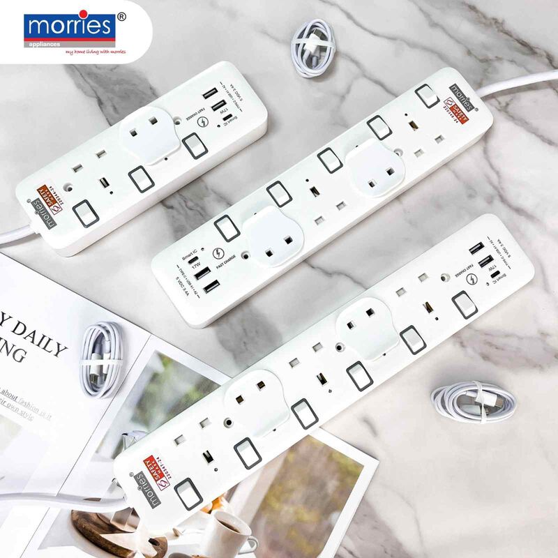 MORRIES 2 Way (3m) Extension Cord MS2W2U1C/3M-image 4