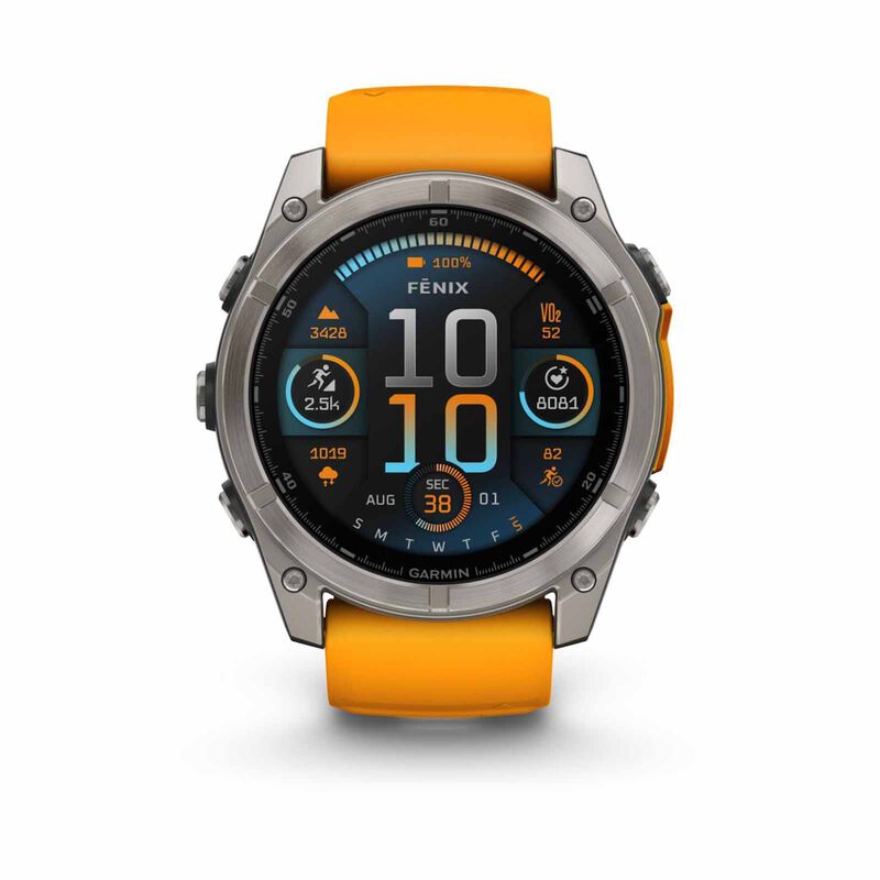 GARMIN Fenix 8 51mm Sapphire Amoled Edition , Graphite/orange GM-010-02905-53-image 1
