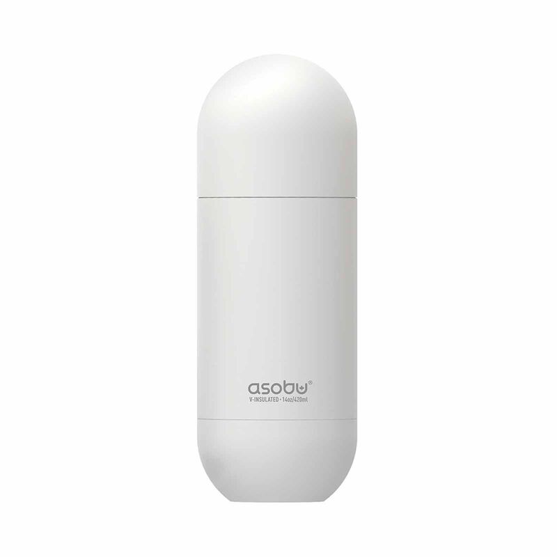 ASOBU Orb Water Bottle White 420ml ASBV30WH-image 1