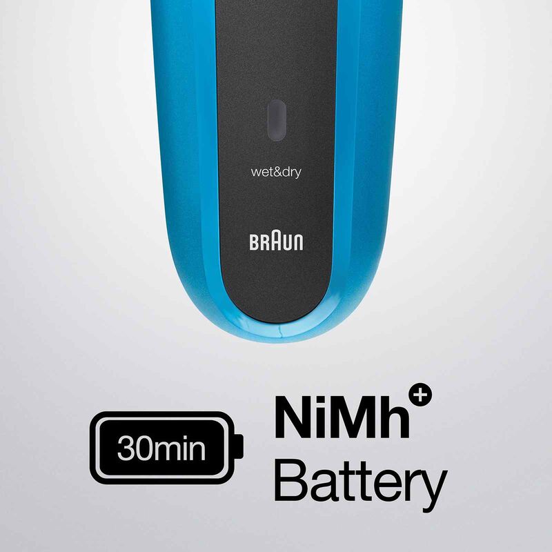 BRAUN Series 3 Wet & Dry Shaver - Blue S3310S-image 4