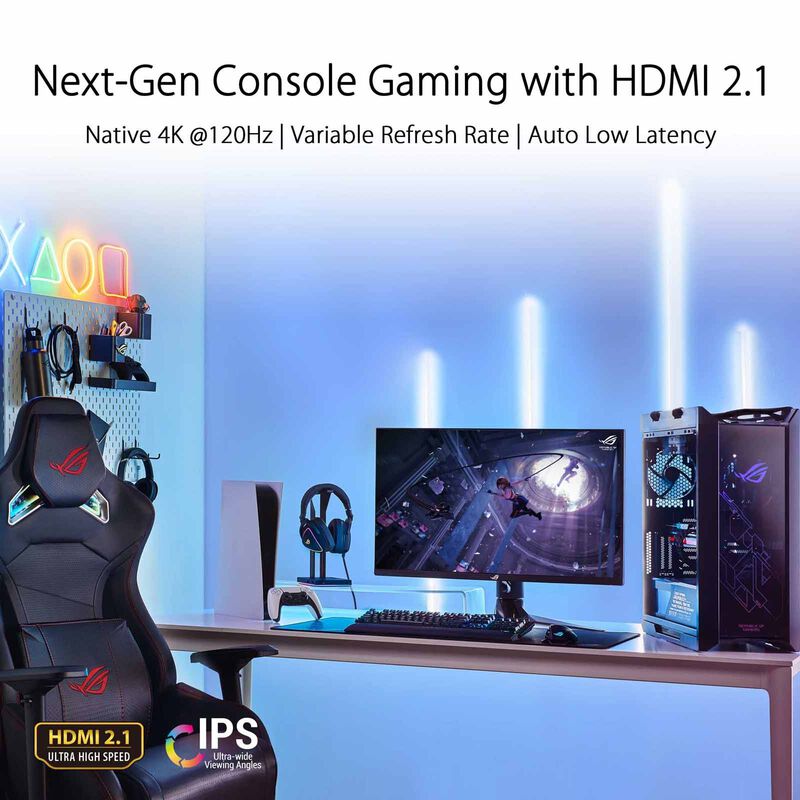 ASUS 32in Rog Swift Uhd 144hz Gaming Monitor PG32UQ-image 6