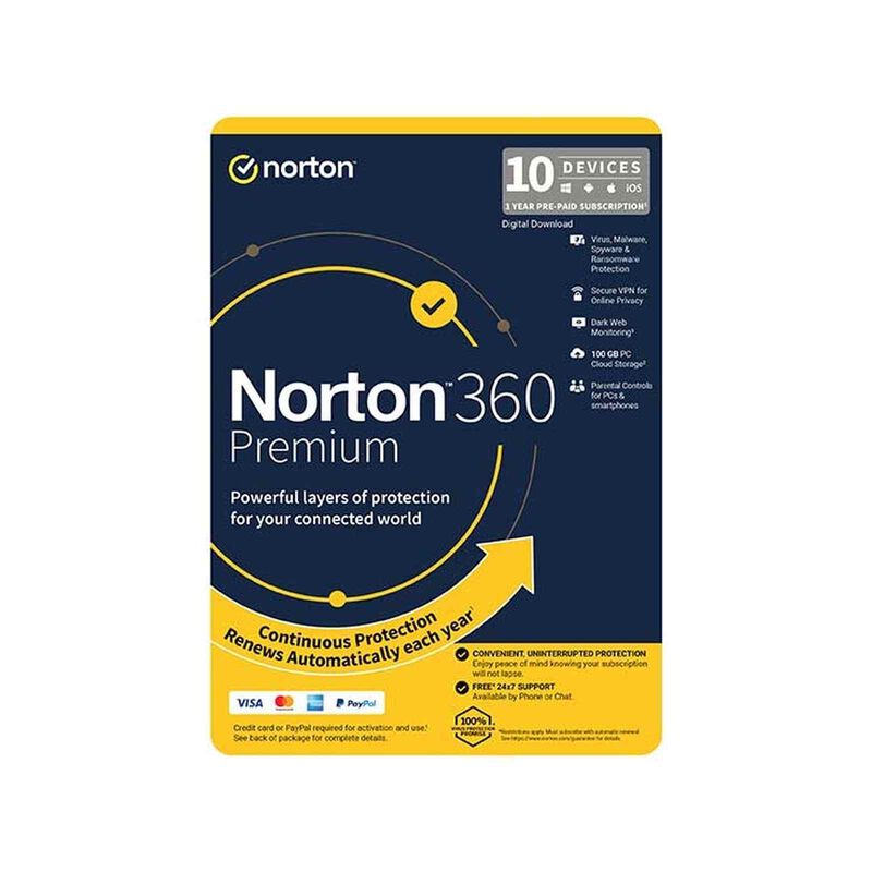 NORTON 360 Premium For Sg 100gb Ap 1 User 10 Device 12mo 21432846-image null