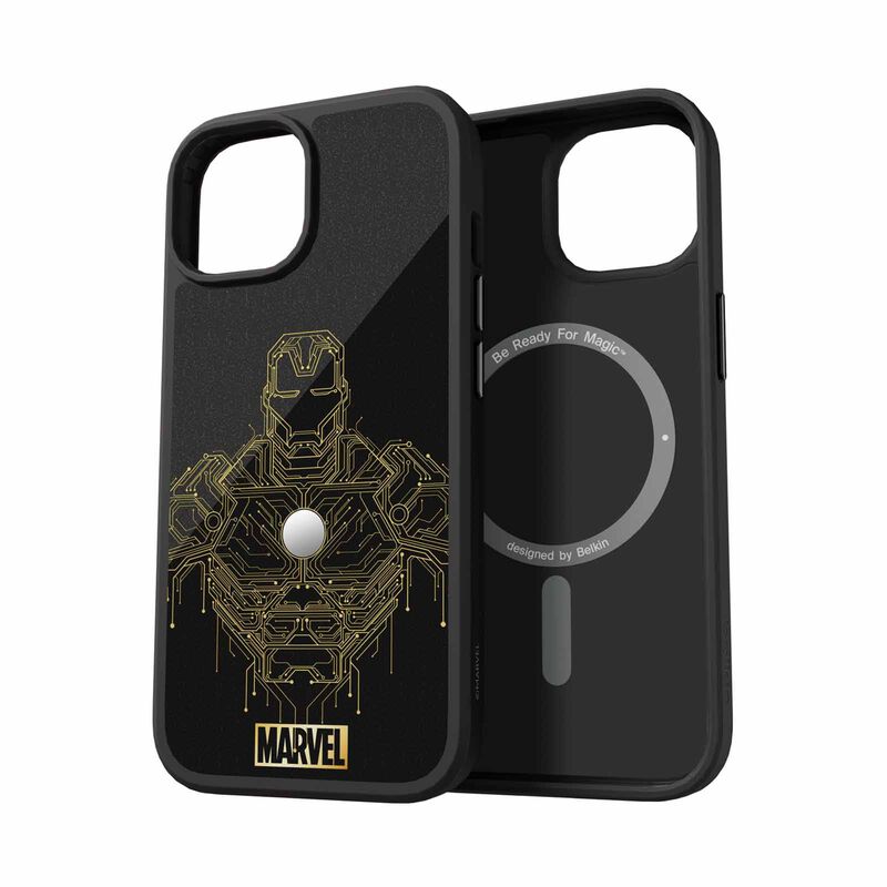 BELKIN Sheerforce Magnetic Treated Protective Case Iphone 15 (disney Iron Man) MSA016QCBG-DY-image 2