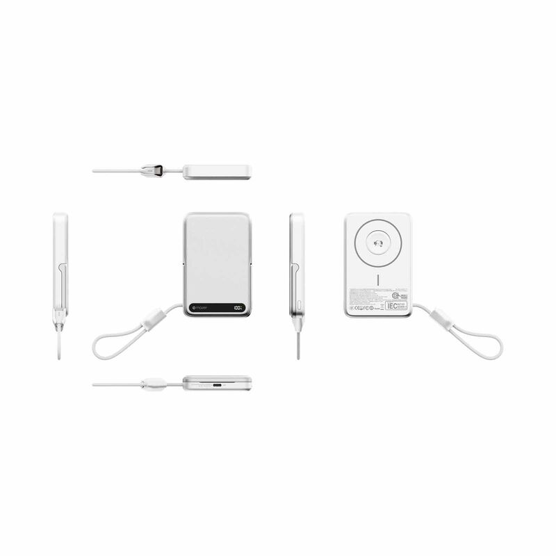 MAZER Maglink 10,000mah Magnetic 15w/apple Watch Charging/usb-c Pd27w Cable Power Bank-silver M-MAGLINK19-SV-image 2