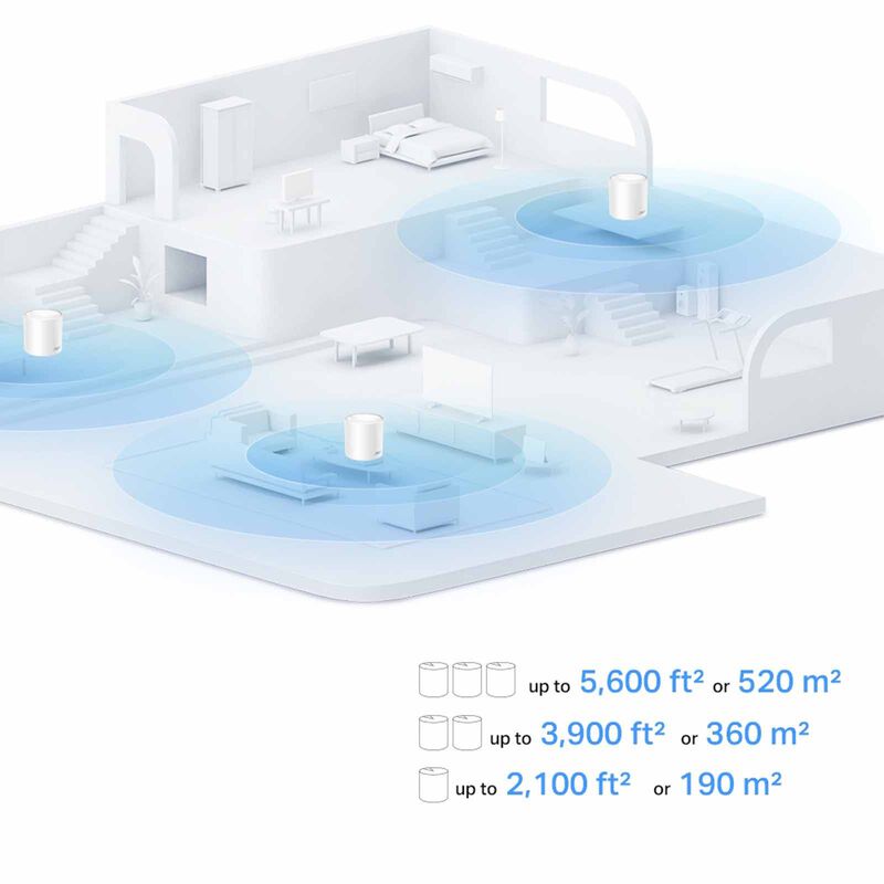 TP LINK Ax1500 Dual-band, Mesh System (3 Pack) TPL-DECO-X10-3PK-image 4