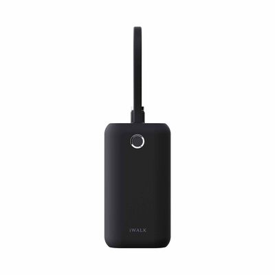 IWALK Powermini Built-in Cable, 22.5w Usb-c Fast Charging Powerbank (10,000mah) Black UBP001-001A