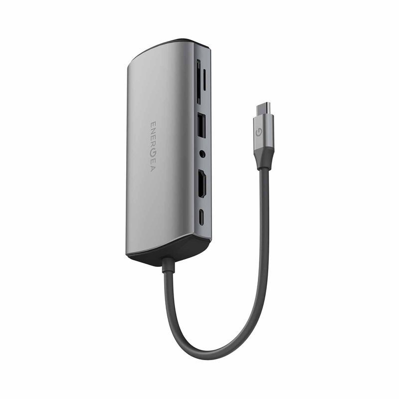 ENERGEA Aluhub Max,11 In 1 Aluminium Alloy Charging Hub - Gunmetal HUB-MAX-GUN-image 1
