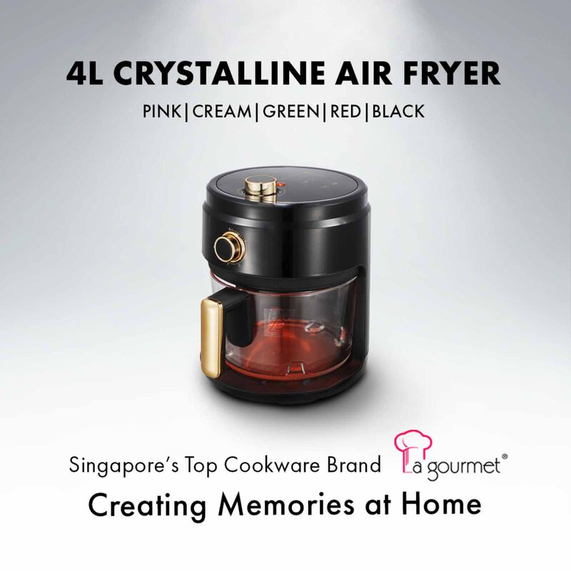 LA GOURMET 4.0l Crystalline Air Fryer, Onxy Black LGELAF410740-image 3