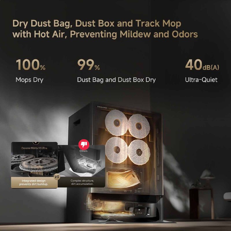 DREAME Matrix 10 Robot Vacuum Cleaner DM-MTX10-GL-image 5