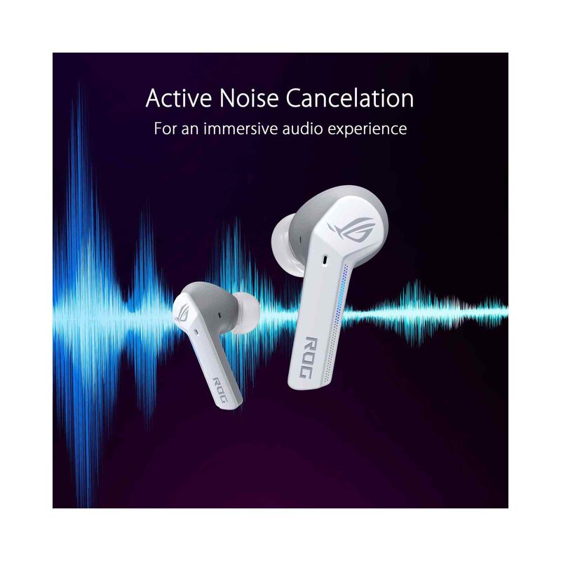 ASUS Rog Cetra True Wireless Earbuds - White ROG CETRA TRUE WIRELESS WHITE-image 4