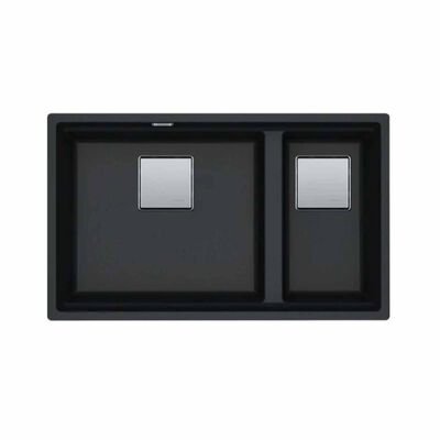 FRANKE Kubus 2 Double Bowl Fragranite Kitchen Sink KNG120-ON