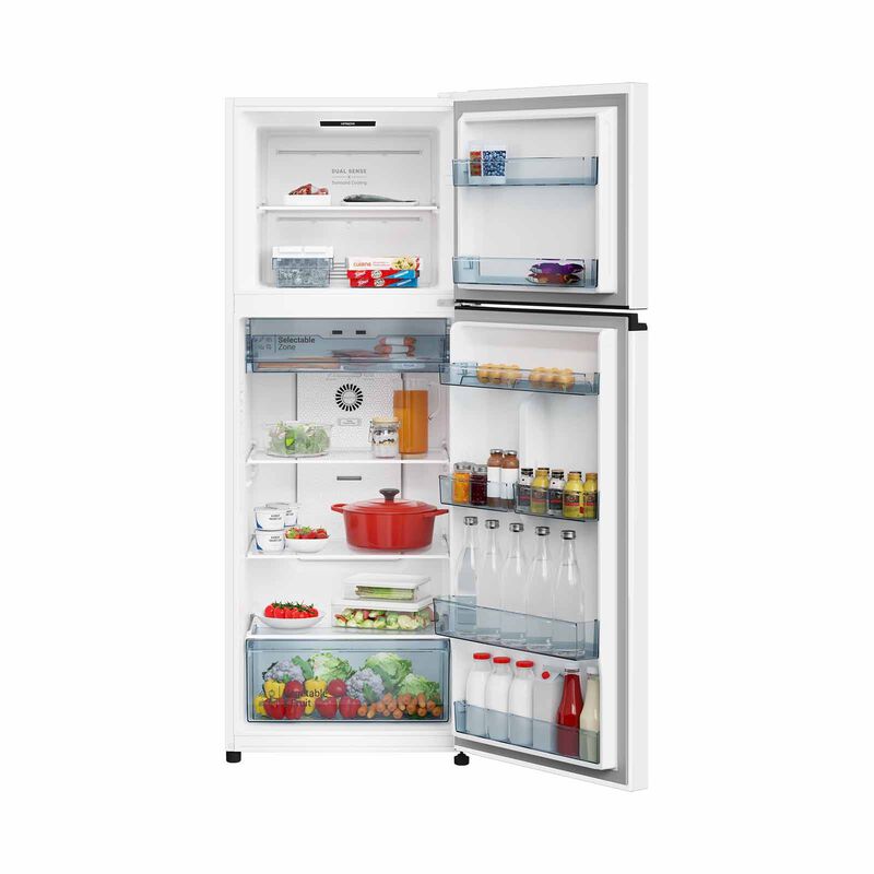 HITACHI 2 Door Top Mount Freezer Fridge (409l) - Pure White HRTN6443SPWHSG-image 4