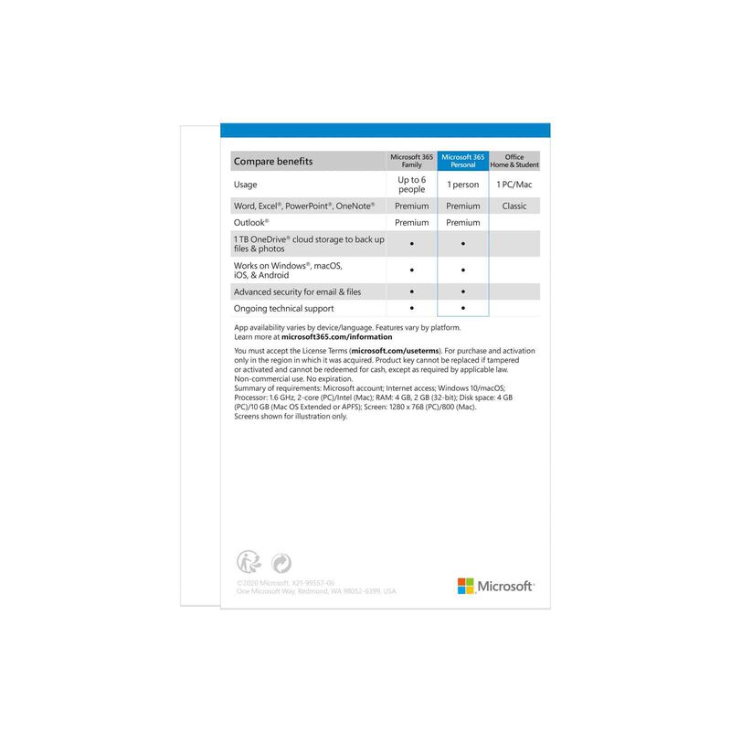 MICROSOFT 365 Personal 1 Year Subscription QQ2-00982-image 3