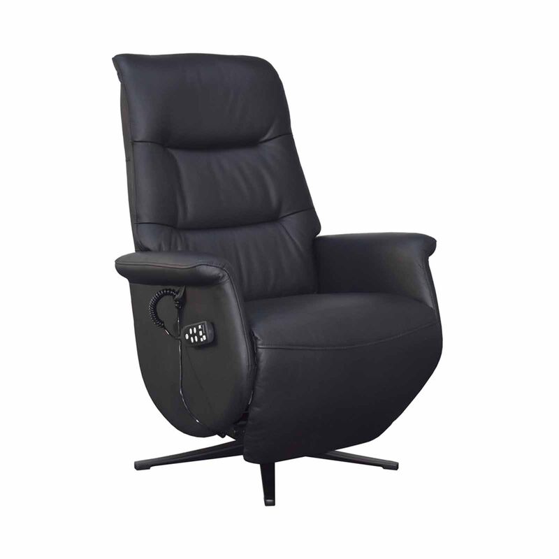 Power Lift Massage Chair (hl) Black Half Leather JORUNN-image 4