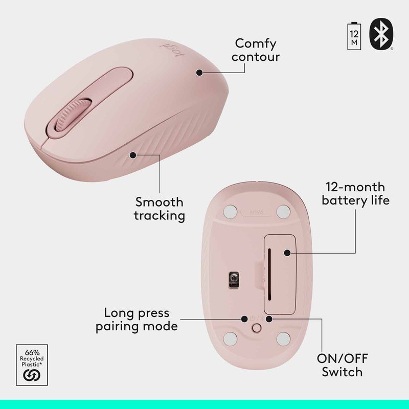 LOGITECH Mk250 Wireless Bt Combo Rose 920-013561-image 5