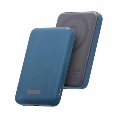 BAZIC Gopower Snap 5k, 3in1 5000mah Wireless Powerbank With Apple Watch Charger - Bubblegum GPW-SNAP5K-BLU