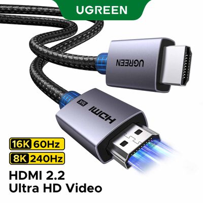 UGREEN Hdmi 16k Male To Male Aluminum Braid Cable 2m HD186 (65900)