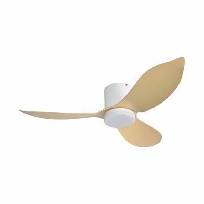 EUROPACE 48 In Bldc Motor Ceiling Fan W/light (white With Light Wood) ECF48H - WH/LW