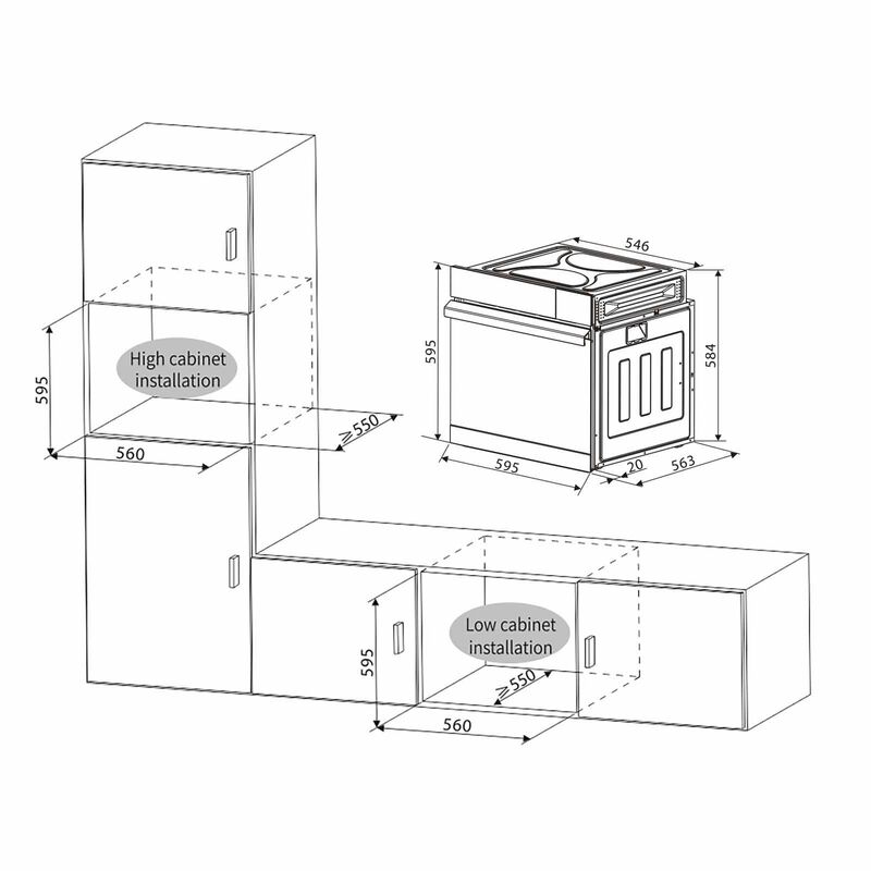 TECNO Built-in Steam Oven (70l) (exclude Installation) TBO650STM BK-RG-image 2