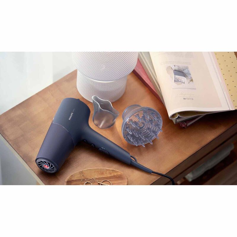 PHILIPS Series 5000 Hair Dryer (2300w) - Blue & Metallic BHD510/03-image 5