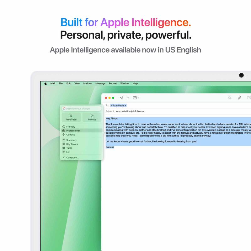 APPLE 24-inch Imac Apple M4 Chip With 10-core Cpu And 10-core Gpu, 16gb, 512gb Ssd - Green MWV03ZP/A-image 4