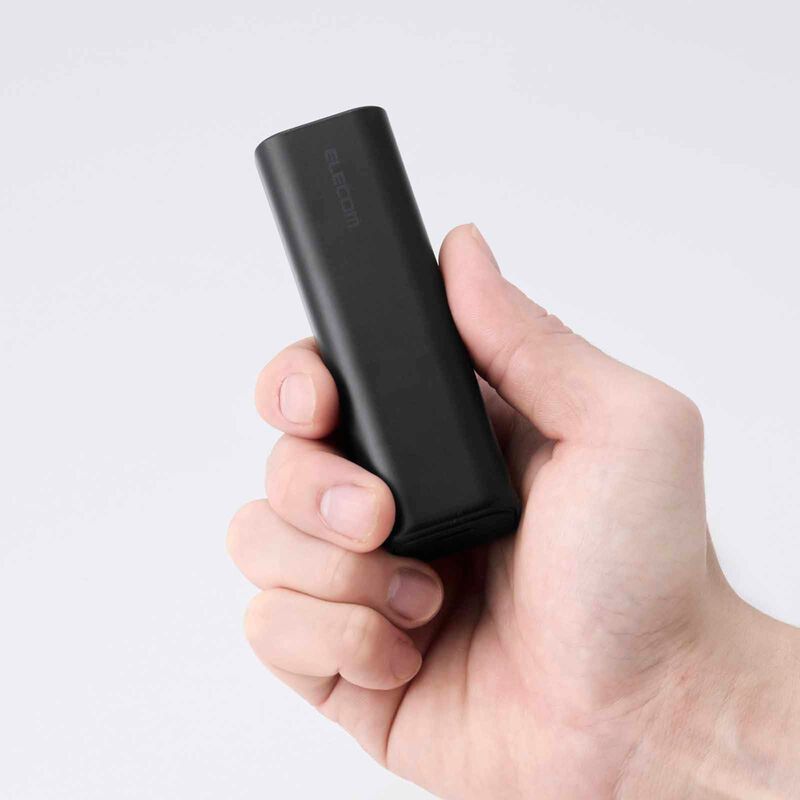 ELECOM Ccc Compact Power Bank 5000mah 15w 1c DE-A01-5000BK-image 3