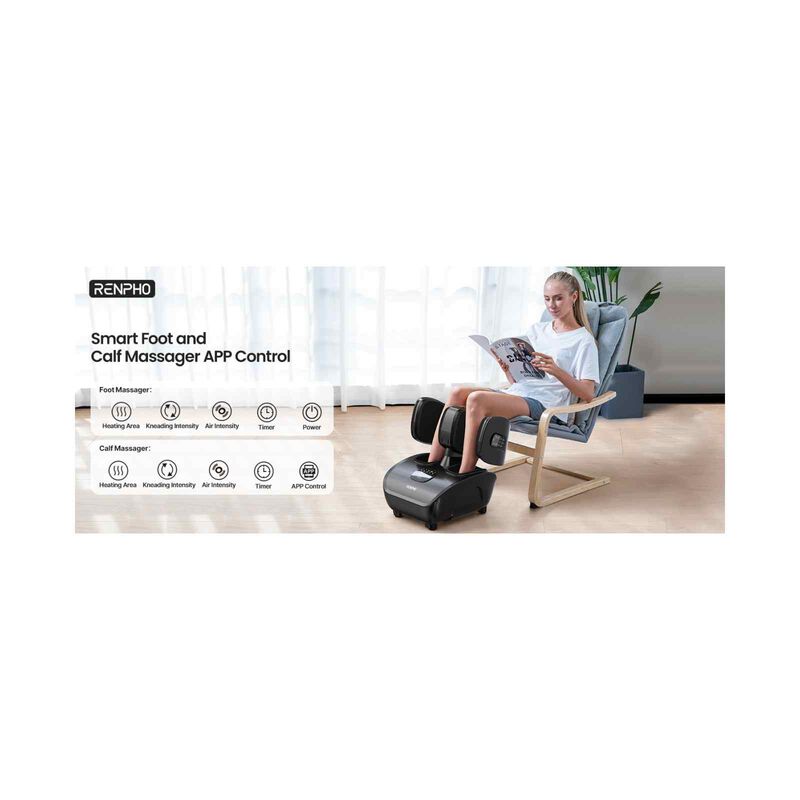 RENPHO Smart Foot And Calf Massager R-D002RS - BK-image 2