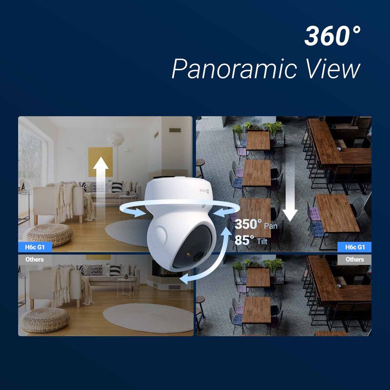 EZVIZ H6c G1 3k (5mp) Pan & Tilt Smart Home Camera CS-H6C(5WFL,4MM)-image 6