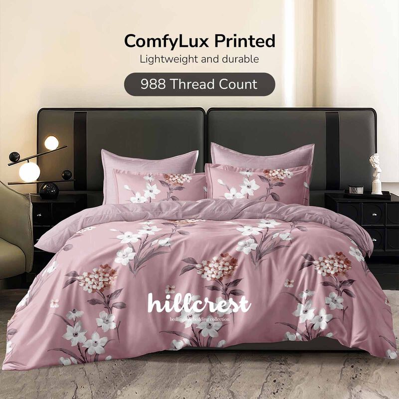 HILLCREST Hillcrest I 988tc Comfylux I Printed I King Fitted Sheet Set I Joyous ( Oe ) 6833 I K I FS I JOYOUS-image 1