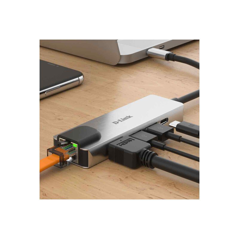 DLINK 5-in-1 Usb-c Hub With Hdmi/ Ethernet And Power Delivery DUB-M520-image 4
