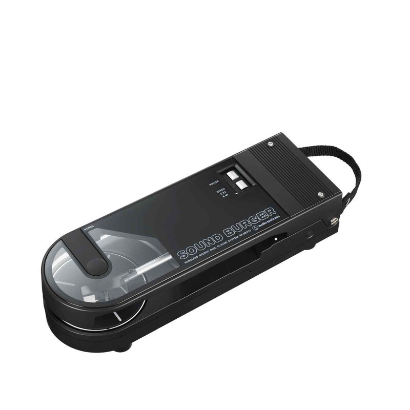 AUDIO TECH Portable Bluetooth Turntable (black) AT-SB727 BK-image 2