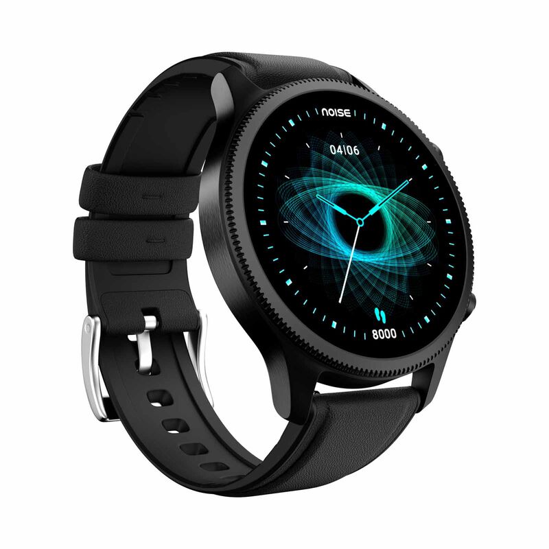 NOISE Noisefit Halo Smartwatch - Classic Black WRB-SW-HALO-LTHR-BLK_BLK-image 4