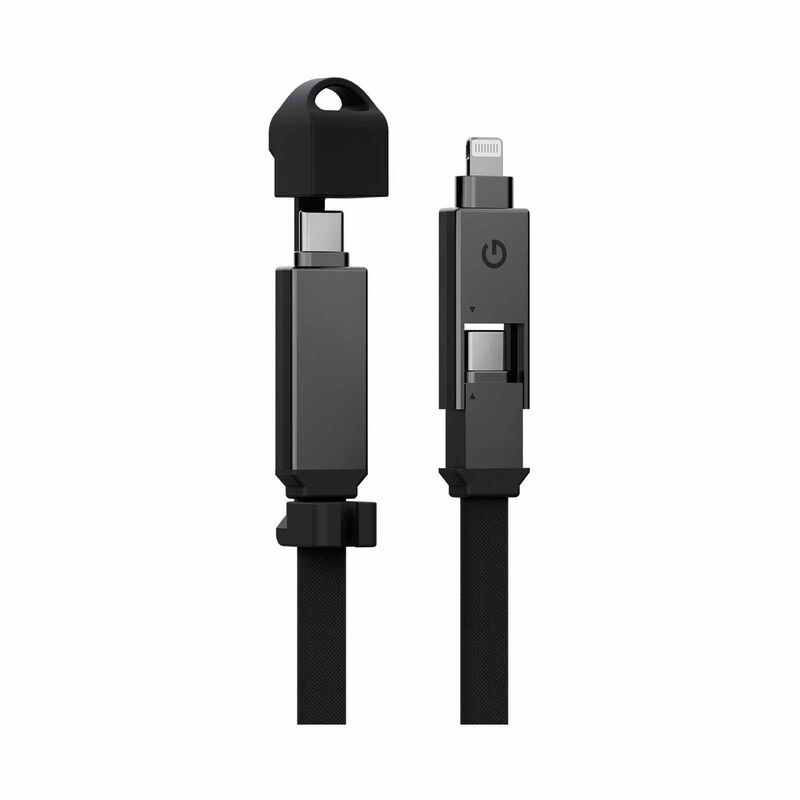 ENERGEA Sheath 2-in-1 C To C + Lightning Cable, 480mbps, 60w, 1m -gun CBL-60SHTH-GUN100-image 3