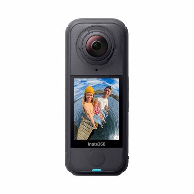 INSTA360 X4 Air Starter Bundle - Start Kit Comes With Additional Battery, 114cm Selfie Stick & Len Cap CINSAAFA (STARTER BUNDLE) - GRAPHITE BLACK