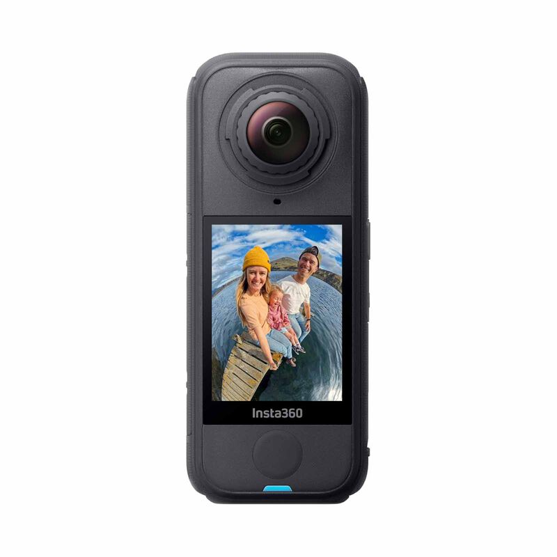 INSTA360 X4 Air Starter Bundle - Start Kit Comes With Additional Battery, 114cm Selfie Stick & Len Cap CINSAAFA (STARTER BUNDLE) - GRAPHITE BLACK-image 1