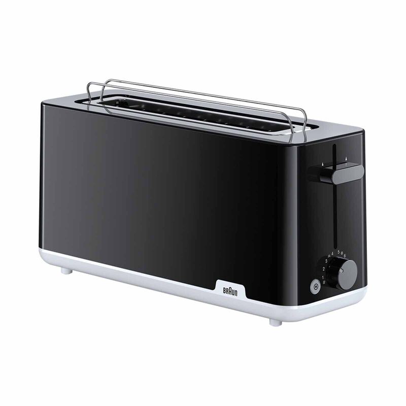BRAUN Breakfast Series 1 Long-slot Toaster - Black HT1110BK-image 1