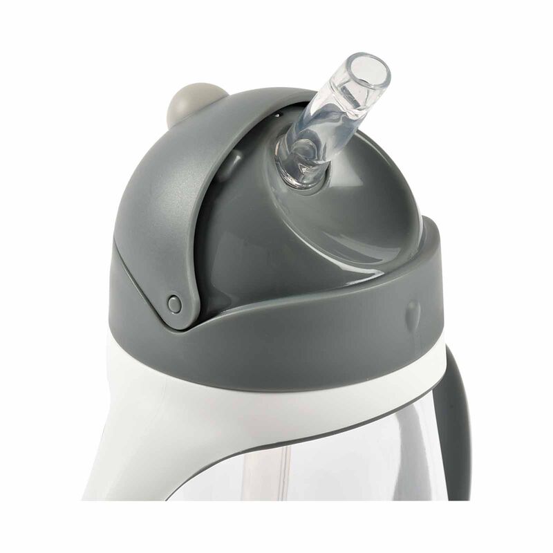 BEABA Cup 300ml - Mineral Grey (online) STRAW-image 4