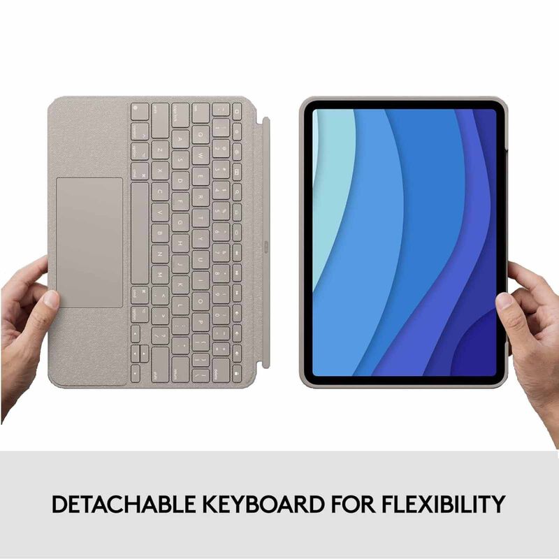 LOGITECH Logi Combo Touch Kb Case Ipad Pro 11-in [m4,m5] Sand (1y) 920-013297-image 4