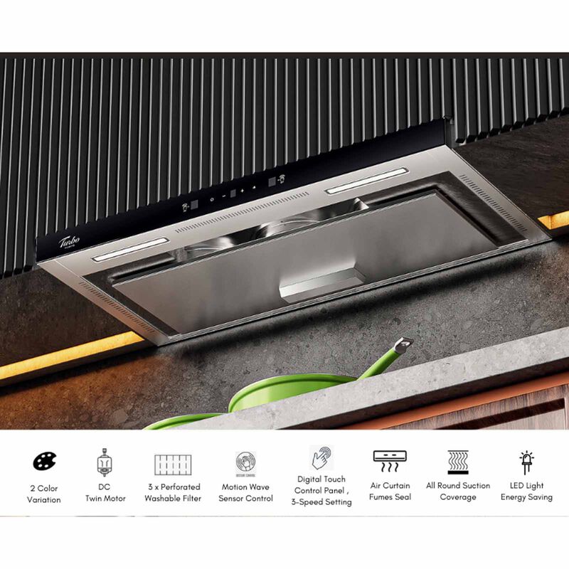 TURBO 90cm Slim Range Hood (exclude Installation) TSL615-90SS-image 2