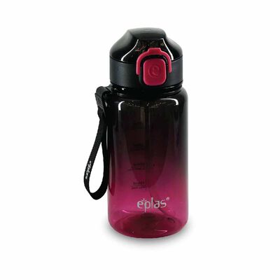 EPLAS Bpa One Touch Bottle (650ml) - Black & Red EGDS-650