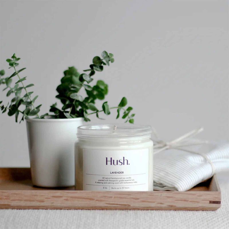 HUSH CANDL Candle - 8oz LAVENDER-image 2