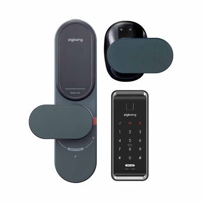 ZIGBANG Shp-a21 Digital Gate Lock + Zd-r70 (aqua) Passwordless Ai Door Lock Bundle SHP-A21 + ZD-R70 (AQUA)