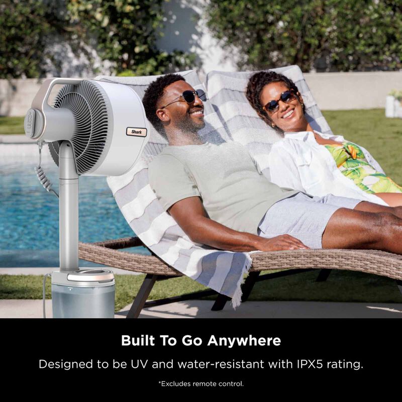 SHARK Flexbreeze Pro Mist Indoor & Outdoor Fan With Water Tank (white) FA300SMWH-image 9