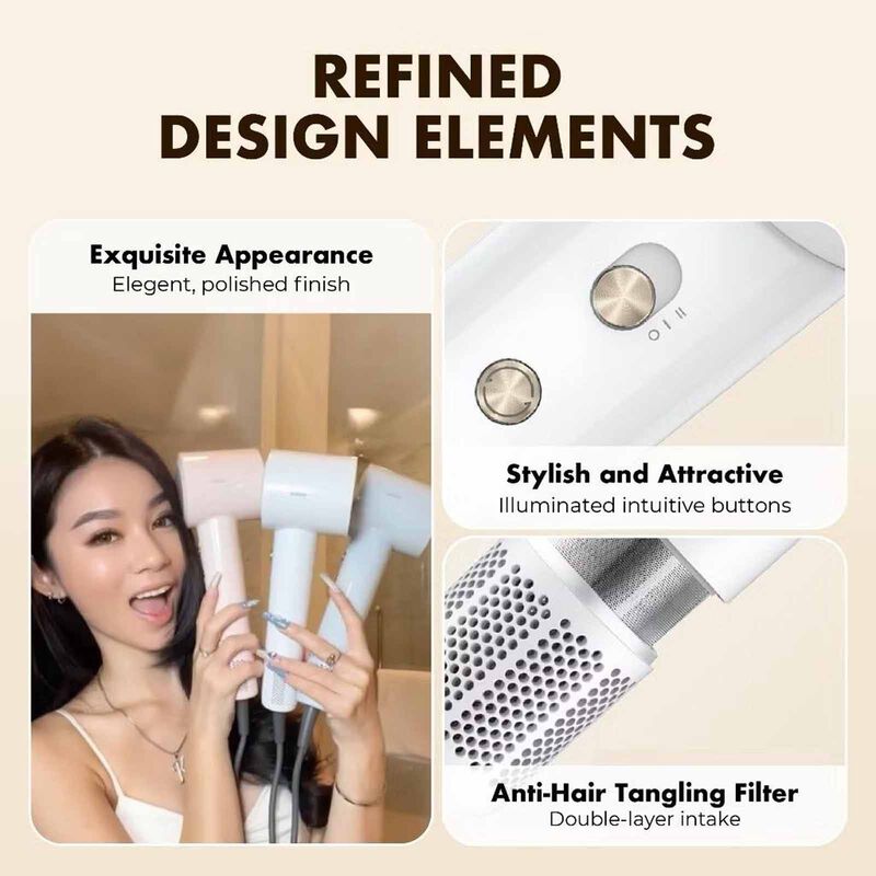 MOVA High-speed Hair Dryer Turbo - White MV-HDTB-WH-image 8