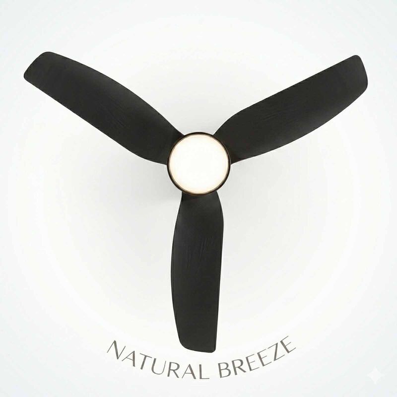GLOXON 45 In Ceiling Fan With Light -black CF3201 LR BLACK-image 4