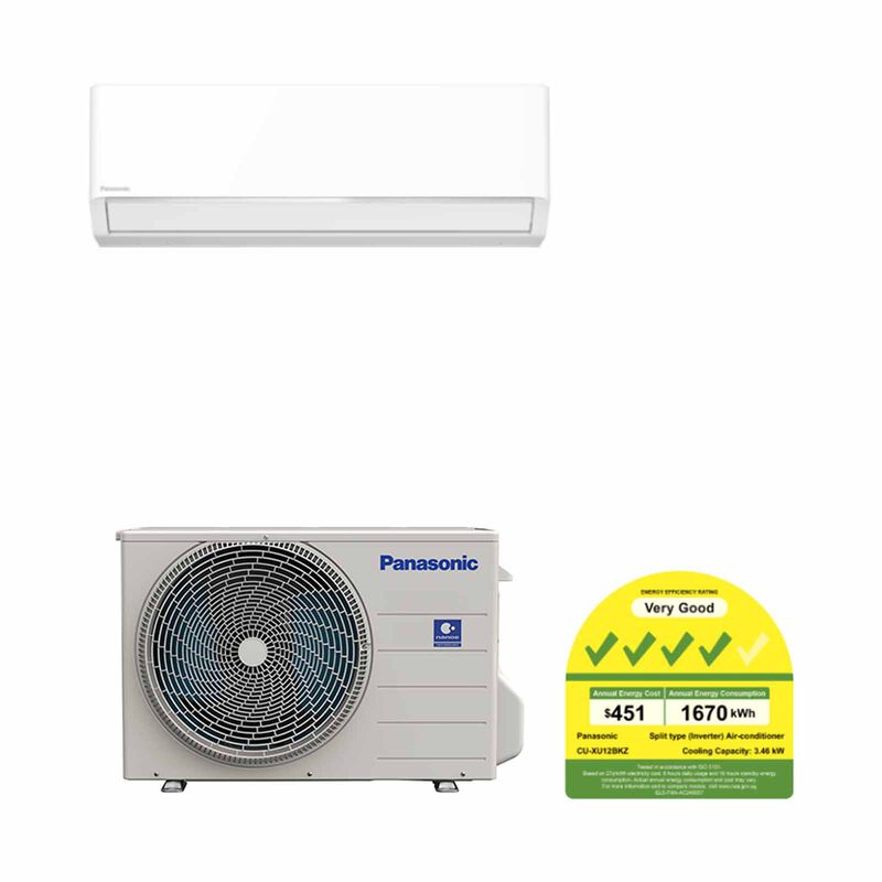 PANASONIC Panasonic Bkz Series Single Split Aircon -12k Btu CU-XU12BKZ/CS-XU12BKZW-image 1