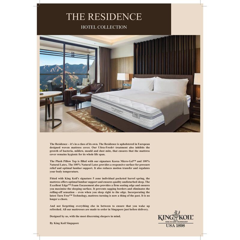 KINGKOIL Single Size Mattress HOTEL COLLECTION THE RESIDENCE-image 4