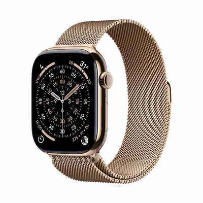 APPLE Watch Series 11 Gps + Cellular 46mm Gold Titanium Case With Gold Milanese Loop - M/l MFD84X/A